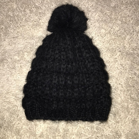 Black knit lined beanie 😝 - Picture 1 of 2